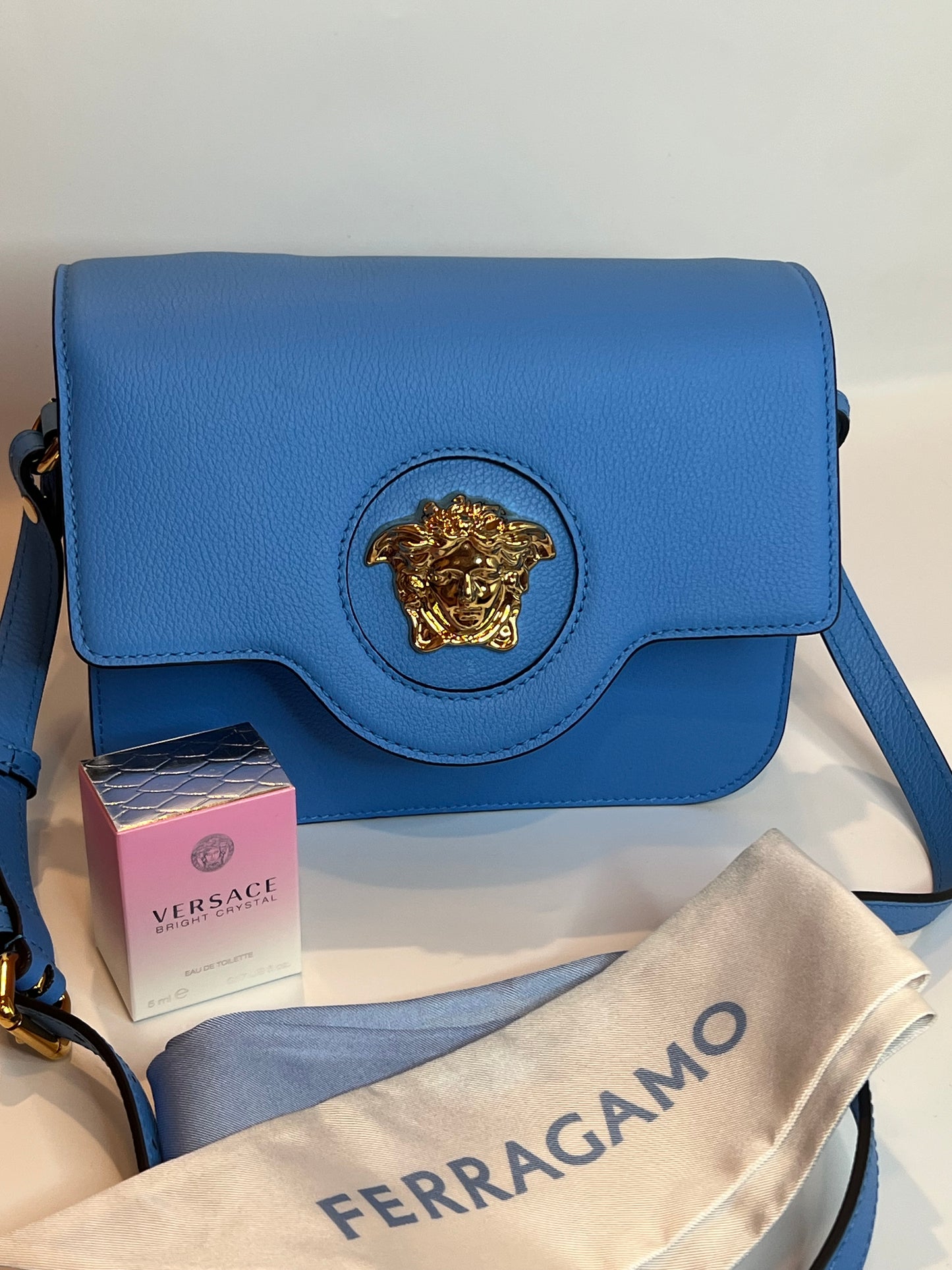Authentic Versace Medusa crossbody bundle
