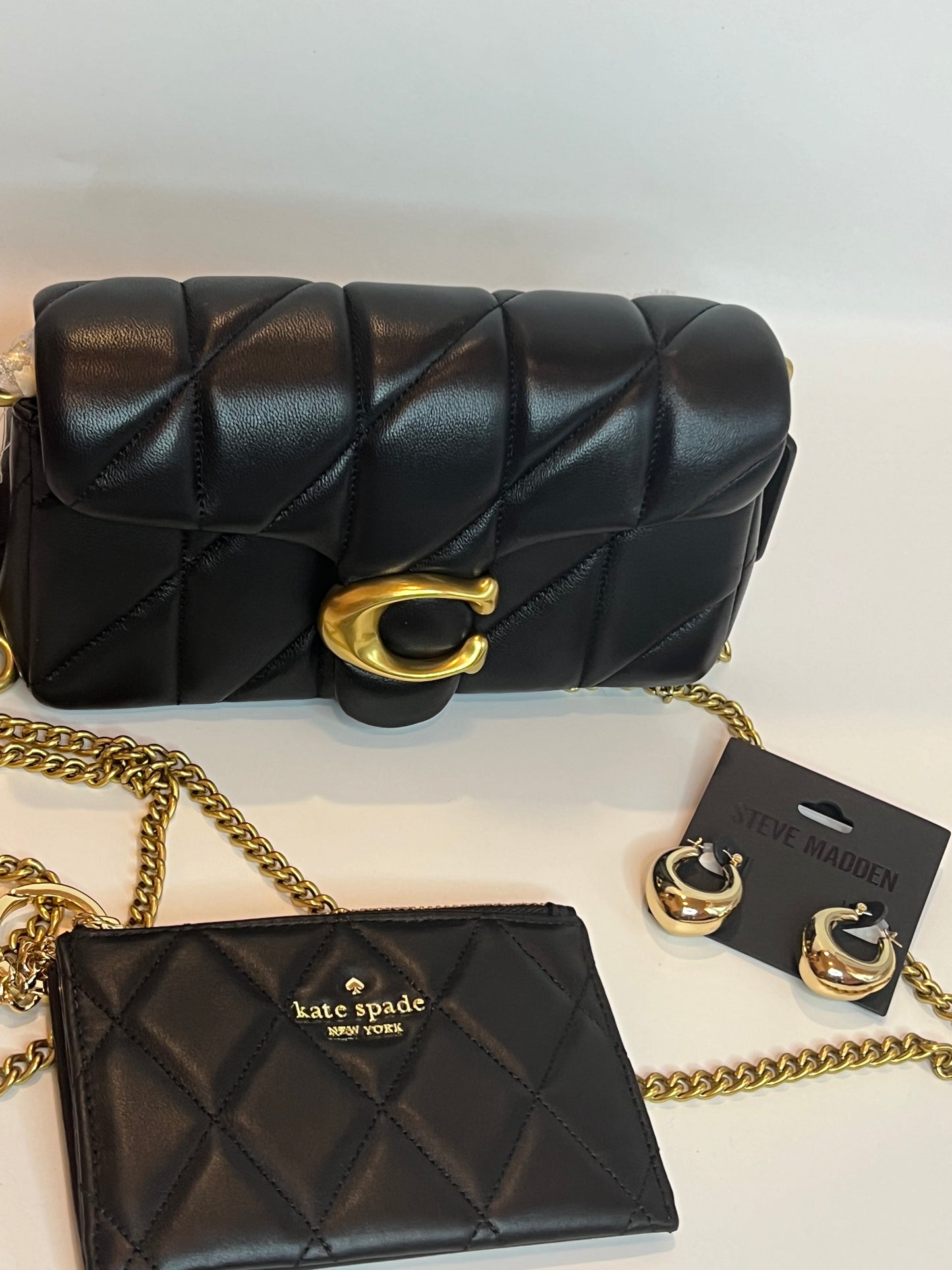 Coach Tabby Chain Crossbody Bag 19 With Quilting